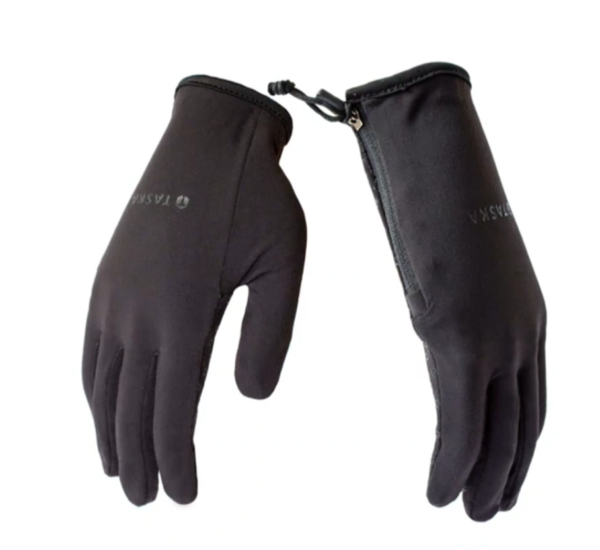TASKA Glove, 7 1/4, Pair, Black