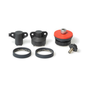 TASKA Quick Disconnect Lamination Collar and Coaxial Plug Kit (6-band), 45mm, Black